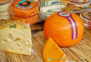 Mimolette, a hard cow's milk cheese normally from Lille, but this one's from Kroon